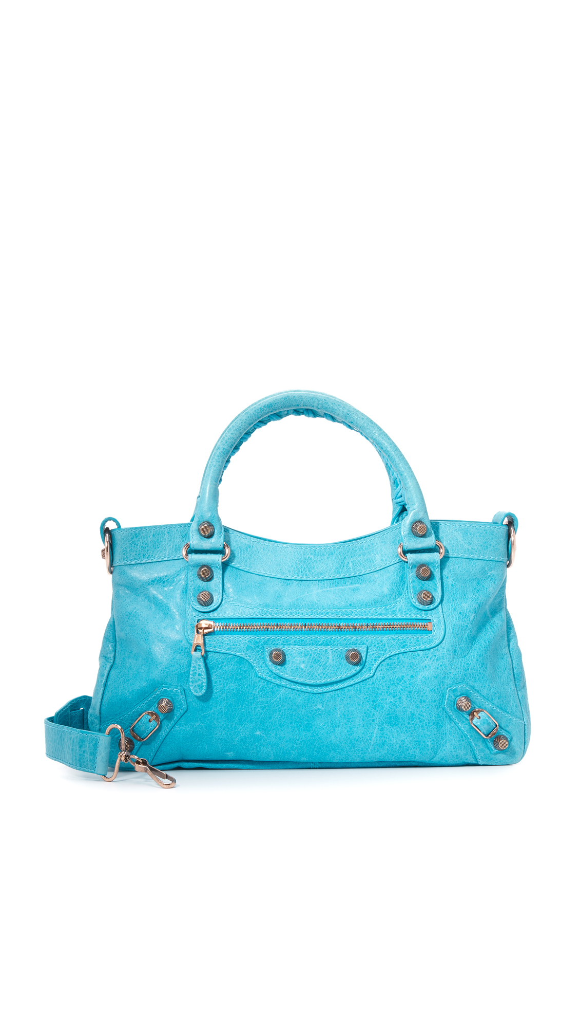A day in my iconic Balenciaga Giant First Bag (in blue) | Sabrina